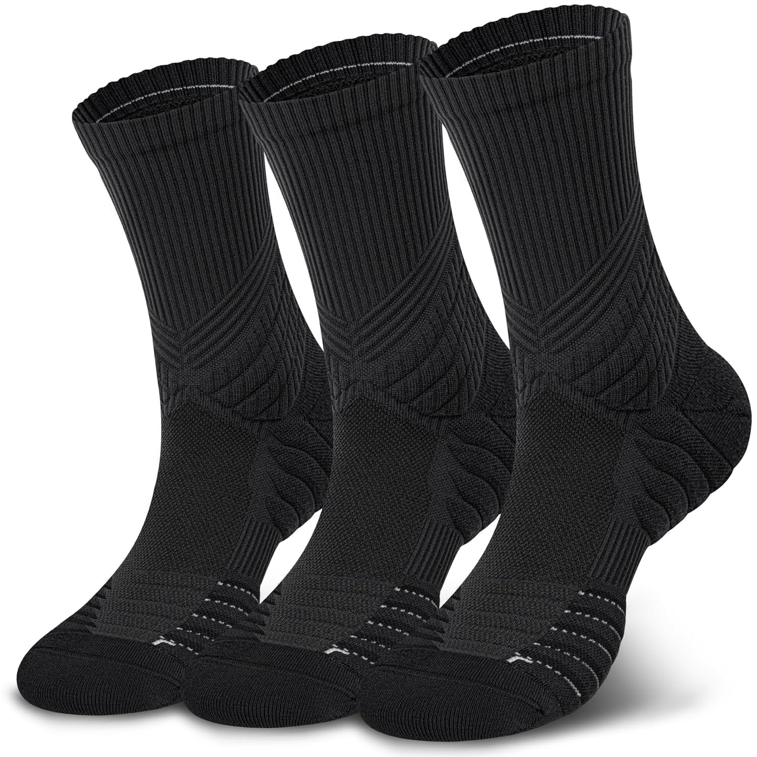 Hylaea Compression Running Socks for men, Coolmax Anti-Blister Cushion Crew Socks for Athletic, Moisture Wicking & Seamless Hylaea Compression Running Socks for men, Coolmax Anti-Blister Cushion Crew Socks for Athletic, Moisture Wicking & Seamless