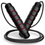 Jump Rope, Tangle-Free Rapid Speed Jumping Rope Cable with Ball Bearings for Women, Men, and Kids, Adjustable Steel Jump Rope with Foam Handles for Home Gym Exercise Fitness...
