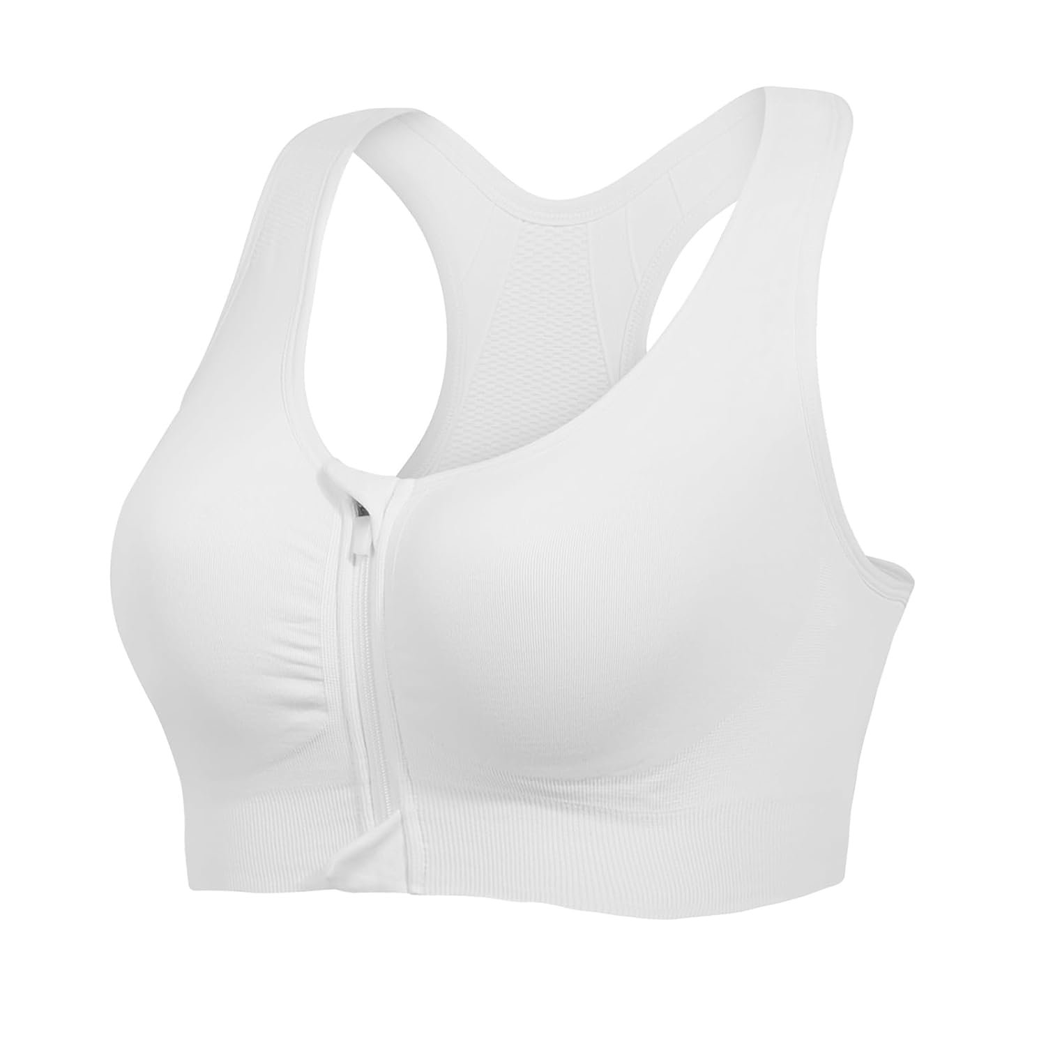Lemef Front Zipper Sports Bras for Women Wirefree Post Surgery Bra Front Closure Racerback Compression Mastectomy Bras Lemef Front Zipper Sports Bras for Women Wirefree Post Surgery Bra Front Closure Racerback Compression Mastectomy Bras