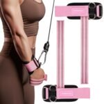 MANUEKLEAR Non-Slip Wrist Straps for Weightlifting Deadlifting, Gym Lifting Straps with D Rings for Cable Machine Workout, 10mm Neoprene Padded Weight lifting Wrist Wraps for...