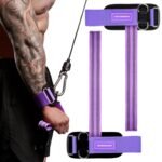 MANUEKLEAR Non-Slip Wrist Straps for Weightlifting Deadlifting, Gym Lifting Straps with D Rings for Cable Machine Workout, 10mm Neoprene Padded Weight lifting Wrist Wraps for...