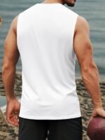 Mens Graphic Tank Tops Workout Sleeveless Shirts Hawaiian Palm Tree Vacation Tanks for Men Summer Beach T-Shirt