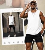 Mens Graphic Tank Tops Workout Sleeveless Shirts Hawaiian Palm Tree Vacation Tanks for Men Summer Beach T-Shirt