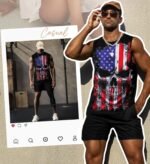 Mens Graphic Tank Tops Workout Sleeveless Shirts Hawaiian Palm Tree Vacation Tanks for Men Summer Beach T-Shirt