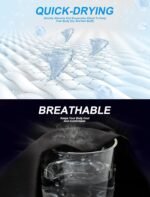 Mens Running Shorts 2 in 1 Gym Workout Shorts 7 inch Quick Dry Athletic Short with Liner Zip Pockets