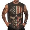 Mens Summer Graphic Workout Tank Tops Gym Sleeveless Muscle Shirt