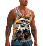 Mens Tank Tops Hawaiian Sleeveless Shirts Graphic Beach Coconut Tree Gym Tank Top
