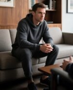 Men's Tracksuits 2 Piece Hoodie and Sweatpants Set Fleece Sweatsuits Casual Athletic Jogging Suit for Men