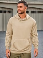 Runcati Mens Pullover Hoodies Long Sleeve Casual Lightweight Fashion Hooded Sweatshirt with Kanga Pockets
