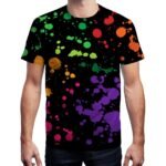 SYAIMN Unisex 3D Pattern Printed Short Sleeve T-Shirts Casual Graphics Tees