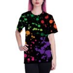 SYAIMN Unisex 3D Pattern Printed Short Sleeve T-Shirts Casual Graphics Tees