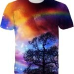 SYAIMN Unisex 3D Pattern Printed Short Sleeve T-Shirts Casual Graphics Tees