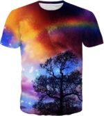 SYAIMN Unisex 3D Pattern Printed Short Sleeve T-Shirts Casual Graphics Tees