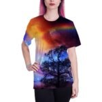 SYAIMN Unisex 3D Pattern Printed Short Sleeve T-Shirts Casual Graphics Tees