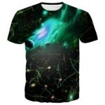 SYAIMN Unisex 3D Pattern Printed Short Sleeve T-Shirts Casual Graphics Tees