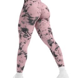 YEOREO Workout Leggings for Women Jada Scrunch Butt Lifting Leggings Seamless Screen Print Gym Yoga Pants