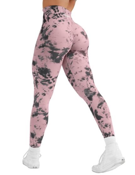 YEOREO Workout Leggings for Women Jada Scrunch Butt Lifting Leggings Seamless Screen Print Gym Yoga Pants