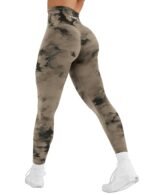 YEOREO Workout Leggings for Women Jada Scrunch Butt Lifting Leggings Seamless Screen Print Gym Yoga Pants