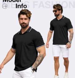 ZITY 3 Pack Men Polo Shirts Short Sleeve with Pocket Sport Wicking Shirts for Men Casual Athletic Collared T-Shirts