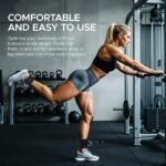 Fitness Ankle Strap for Cable Machine, 2PCS Comfort Adjustable Gym Ankle Cuff for Kickbacks, Glute Workouts Neoprene Padding, One Size Fit All Ankle, Ankle Bands for Working...