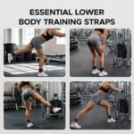 Fitness Ankle Strap for Cable Machine, 2PCS Comfort Adjustable Gym Ankle Cuff for Kickbacks, Glute Workouts Neoprene Padding, One Size Fit All Ankle, Ankle Bands for Working...